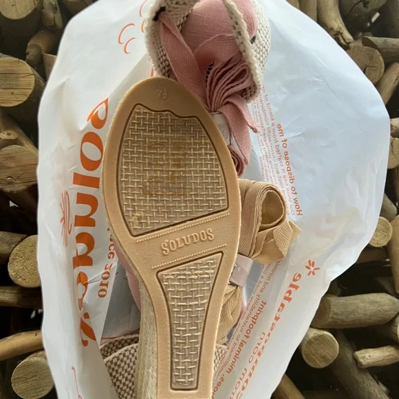 SOLUDOS Marseille Rosa Pink Espadrille Wedge Sandals - Picture 16 of 16